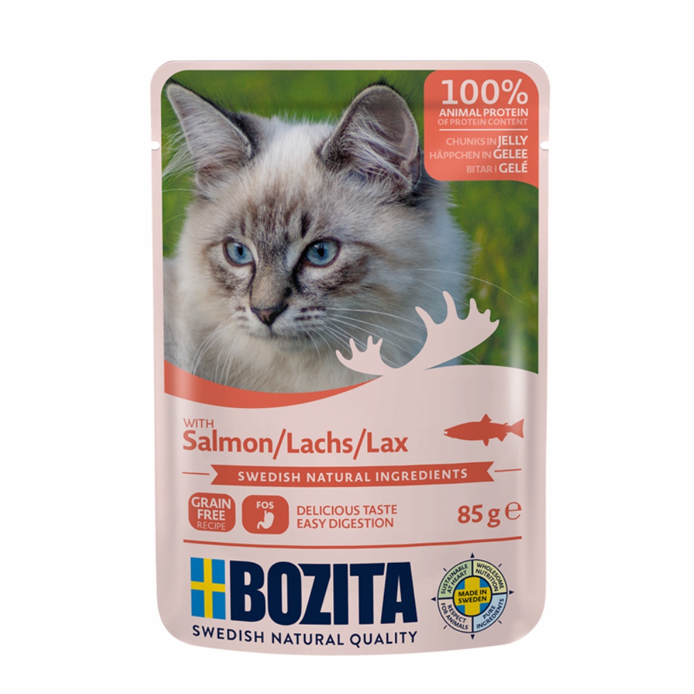 BOZITA karma dla kota w galarecie z łososiem 85g